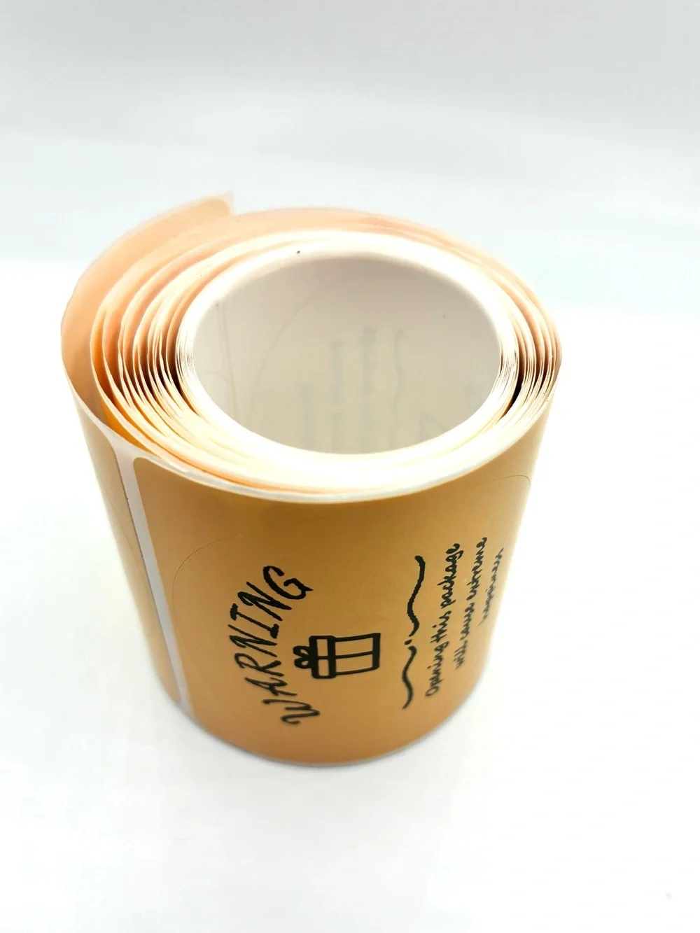 Handmade round ‘warning